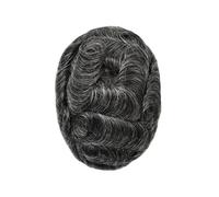 Parrucca da Uomo 0,03 mm Pelle non sottile Capelli maschili Toupee Uomini Protesi Capillare Remy Capelli umani Parrucche naturali da uomo Protese Capilar Masculina Protesi Capelli Uomo(1B40#)