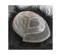 Parrucca da uomo capelli corti Protesi for capelli maschili, pizzo francese frontale, toupee da uomo, pezzo di capelli umani indiani, attaccatura naturale dei capelli, sistema di capelli mono fini, un
