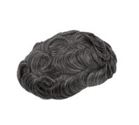 Parrucca da uomo con sistema di pelle PU integrale a V da 0,02-0,03 mm, 8x10", parrucche di capelli umani traspiranti Hair Pieces Replacement