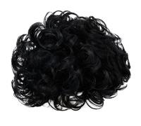 Parrucca da uomo da 1 pezzo, parrucca corta riccia e soffice, da uomo, per