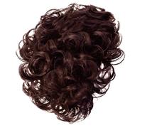 Parrucca da uomo da 1 pezzo, parrucca corta riccia e soffice, da uomo, per