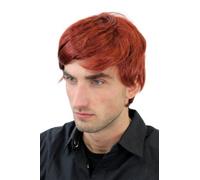 Parrucca da uomo o unisex sintetica corta rossa rossiccia giovanile giovane GFW1281-131 Man