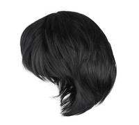 Parrucca da uomo Parrucca corta e dritta Parrucca cosplay di moda Puntello per