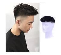 Parrucca da uomo, Parrucca da uomo Bella grande schiena capelli ristampa invisibile e senza tracce simulazione testa capelli copricapo aumentato,Parrucca bionda(Airplanenosereissueblock)