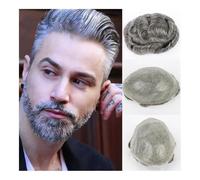 Parrucca da uomo, parrucche, corte in capelli umani for, unità di protesici, parrucca maschile, sistema sostituzione dei, toupet, bionda(6x8)