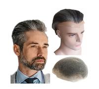 Parrucca Da Uomo Pezzi di capelli Toupee for uomo Protesi di capelli umani Sistema di sostituzione dei capelli in pizzo svizzero for uomo Unità di capelli Base 10 * 8 Parrucca sintetica da uomo(1B20)