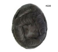 Parrucca da uomo Toupee sistema di sostituzione dei capelli in pizzo francese...