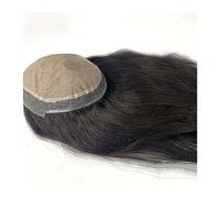 Parrucca da Uomo Uomini Toupee Base di seta Parrucche for capelli lunghi for uomo 14-18 "Parrucche da uomo for capelli umani Unità di ricambio for protesi di capelli maschili traspiranti Parrucchino P