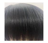 Parrucca dall'aspetto naturale per uomo Gli uomini passano la parrucca con l'ago tutti i capelli umani Copertura immediata per capelli diradati(14 * 20)