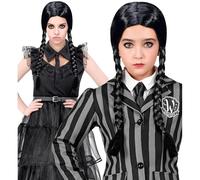 PARRUCCA DARK GIRL ACCESSORI PER ABITO VESTITO TRAVESTIMENTO CARNEVALE - 46924