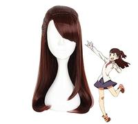 Parrucca di Anime Little Witch Academia Kagari Atsuko Parrucca Cosplay Akko Donne Capelli sintetici lunghi Parrucche da festa di Halloween WIG-653B