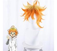 Parrucca di Anime the Promised Neverland Emma Cosplay Yakusoku No Neverland Arancione Capelli sintetici Costumi da festa Parrucche da gioco di ruolo