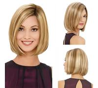 Parrucca Di Capelli Corti Da Donna Bionda Europea E Americana, Parrucca Di Capelli Corti E Lisci