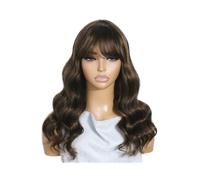 Parrucca di capelli umani con onda del corpo con frangia for donne nere