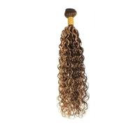 Parrucca di capelli umani con onde d'acqua da 14-30 pollici, estensioni P4/27, ciocche di capelli brasiliane, densità 180 for donne Facile installazione e rimozione(18inch)