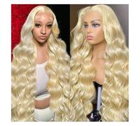 Parrucca di capelli umani di alta qualità, 613 parrucca frontale in pizzo HD 613 parrucca anteriore in pizzo peli umani 30 pollici 200% densità 613 13x6 parrucca anteriore pizzo capelli umani ondata p