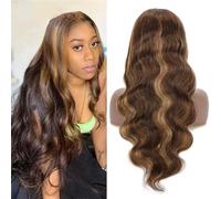 Parrucca Di Capelli Umani Onda Del Corpo 13X4 Parrucca Di Pizzo Remy Pre Pizzicata Colorata 4/27 Parrucca Frontale In Pizzo Biondo Miele Per Le Donne