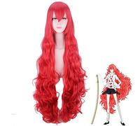 Parrucca di corindone Padparadscha Land of the Lustrous Costume cosplay Houseki no Kuni Parrucche sintetiche lunghe ondulate rosse per capelli Parrucche di Halloween PL-208
