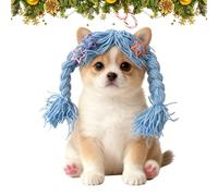 Parrucca Di Gatto - Cappelli E Divertenti Parrucche Carine per Cani Piccoli | Parrucca per Animali Domestici Per Tutte Le Razze, Cucciolo, Cucciolo, Gattino, Servizio Fotografico Casa, Gioco di ruolo