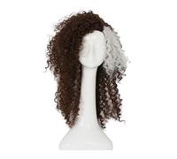 Parrucca di Halloween da 20 pollici di capelli marrone ricci marrone parrucca per donne parrucche sintetiche naturali abiti pazzi costume