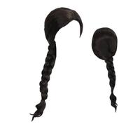 Parrucca di Halloween - Parrucca intrecciata extra lunga | Parrucche treccia cosplay nera per donne Film Halloween Party Giochi di ruolo Oggetti di scena Occasioni di carnevale in maschera | Po