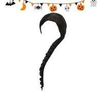 Parrucca di Halloween - Parrucche da principessa | Parrucche intrecciate lunghe, parrucca da 70 cm (1) lungo nero marrone, accessorio per costume fantastico, stile cosplay femminile
