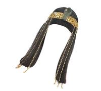 Parrucca di Kleopatras con copricapo di serpente, parrucche corte dritte, copricapo da regina egiziana, costume per Halloween, cosplay, regalo, Cleopatra e