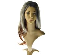 Parrucca diritta bionda ombre donne Bob sintetico pieno capelli Cosplay Party