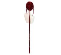 Parrucca diritta intrecciata sintetica rossa super lunga 1pc con coda di cavallo clip-on for l'estensione dei capelli delle donne del partito cosplay anime