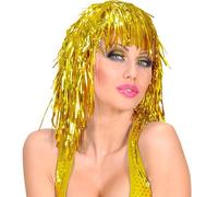 Parrucca disco metallizzata oro