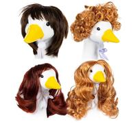 Parrucca d'oca, divertente accessorio d'oca, copricapo stagionale per decorazioni da giardino | Statua degli animali - Parrucche per costume da prato, abbigliamento da giardino decorativo per statue
