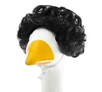 Parrucca d'oca per la decorazione esterna all'aperto Oca Accessori Set di portico stagionale Oca Afro Bob taglio di capelli Parrucche Per Prato Carino Portico
