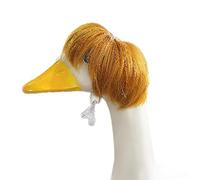 Parrucca d'oca per la decorazione esterna all'aperto Oca Accessori Set di portico stagionale Oca Afro Bob taglio di capelli Parrucche Per Prato Carino Portico