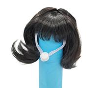 Parrucca d'oca per la decorazione esterna all'aperto Oca Accessori Set di portico stagionale Oca Afro Bob taglio di capelli Parrucche Per Prato Carino Portico