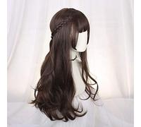 Parrucca dolce di Harajuku Lolita quotidiana sfumata Ombre Girl Parrucche ricci Cosplay Principessa Capelli sintetici Colore misto Lunga ondulata Parrucca da festa E