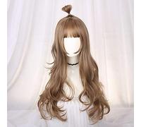 Parrucca dolce di Harajuku Lolita quotidiana sfumata Ombre Girl Parrucche ricci Cosplay Principessa Capelli sintetici Parrucca per capelli lunghi ondulati Colore misto D