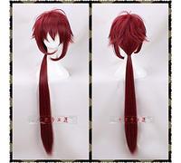 Parrucca DOLiSH7 Cosplay DOLiSH7 GAME TRIGGER Re: vale Parrucca Cosplay IZUMI MITSUKI Parrucca Nanase Riku Vino Rosso Parrucca lunga Capelli sintetici 90cm