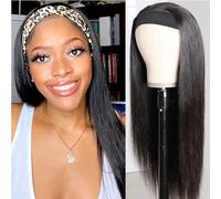Parrucca Donna Capelli Veri Straight Headband Wig Human Hair For Black Womeni Parrucche Capelli Veri Parrucca Riccia Donna Parrucca Capelli Umani 14 Pollici