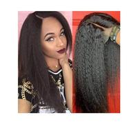 parrucca donna capelli veri umani Parrucca anteriore in pizzo diritta crespa for capelli umani Parrucca for capelli umani trasparente 13×4 HD for donne nere Parrucca diritta in pizzo brasiliano Remy Y
