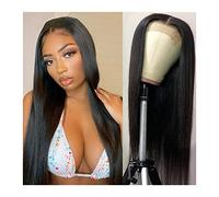 parrucca donna capelli veri umani Parrucche di capelli umani diritti brasiliani for le donne 5x5 remy parrucca di chiusura del pizzo del pizzo del pizzo dei capelli 150% di densità HD Parrucca di chiu