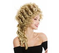 Parrucca Donna Carnevale Barocco Acconciatura a Torre Beehive Pompadour Biondo