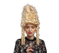 Parrucca Donna Carnevale Storico Barocco Biondo Marie Antoinette