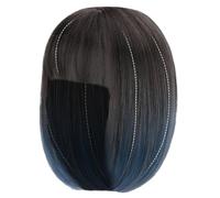 Parrucca Donna Chioma Cortissimi con Frangia, Look Bob Elegante | Fibra Termoresistente, Cucitura Quasi Invisibile, Effetto Naturale Realistico, senza Colla Né Ago