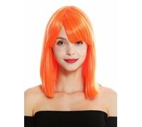 Parrucca Donna Corto Spalla Lunga Long Bob Liscio Cleopatra Frangia Arancione