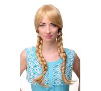 Parrucca Donna Cosplay Biondo Corde Intrecciate Scolaretta 3446-611B Parrucca