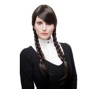 Parrucca Donna Cosplay Braun Marrone Scuro Corde Intrecciate Scolaretta 3446-4