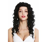 Parrucca Donna Lace-Front Lunga Riccia Ricci Neri LA9013