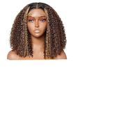 Parrucca Donna Parrucca frontale in pizzo 13x4 13x6 con onda profonda a densità 250 in Ombre 4/27 parrucche corte in Bob for le donne(180%,13X4 LACE WIG_16INCHES)