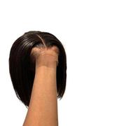 Parrucca Donna Parrucca frontale in pizzo for capelli umani Parrucche for(4x4 closure wig,150%_12INCHES)