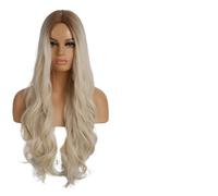 Parrucca Donna Parrucche for capelli rosa con parte centrale Parrucca lunga Ombre resistente al calore for le donne in cerca di feste quotidiane(LC273-1)